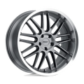 ~(26 lbs. 21X21X11)~ TSW AVALON 19x9.5 5/120 ET39 CB76.1 GUNMETAL W/BRUSHED GUNMETAL FACE AND MACHINED