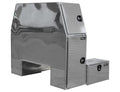70X54X82 INCH DIAMOND TREAD ALUMINUM LPACK BACKPACK TRUCK BOX WITH OFFSET FLOOR 16.4 INCH OFFSET