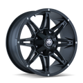 ~(38 lbs. 20X20X10)~ RAMPAGE (8090) MATTE BLACK 18X9 5-150/5-139.7 -12MM 110MM