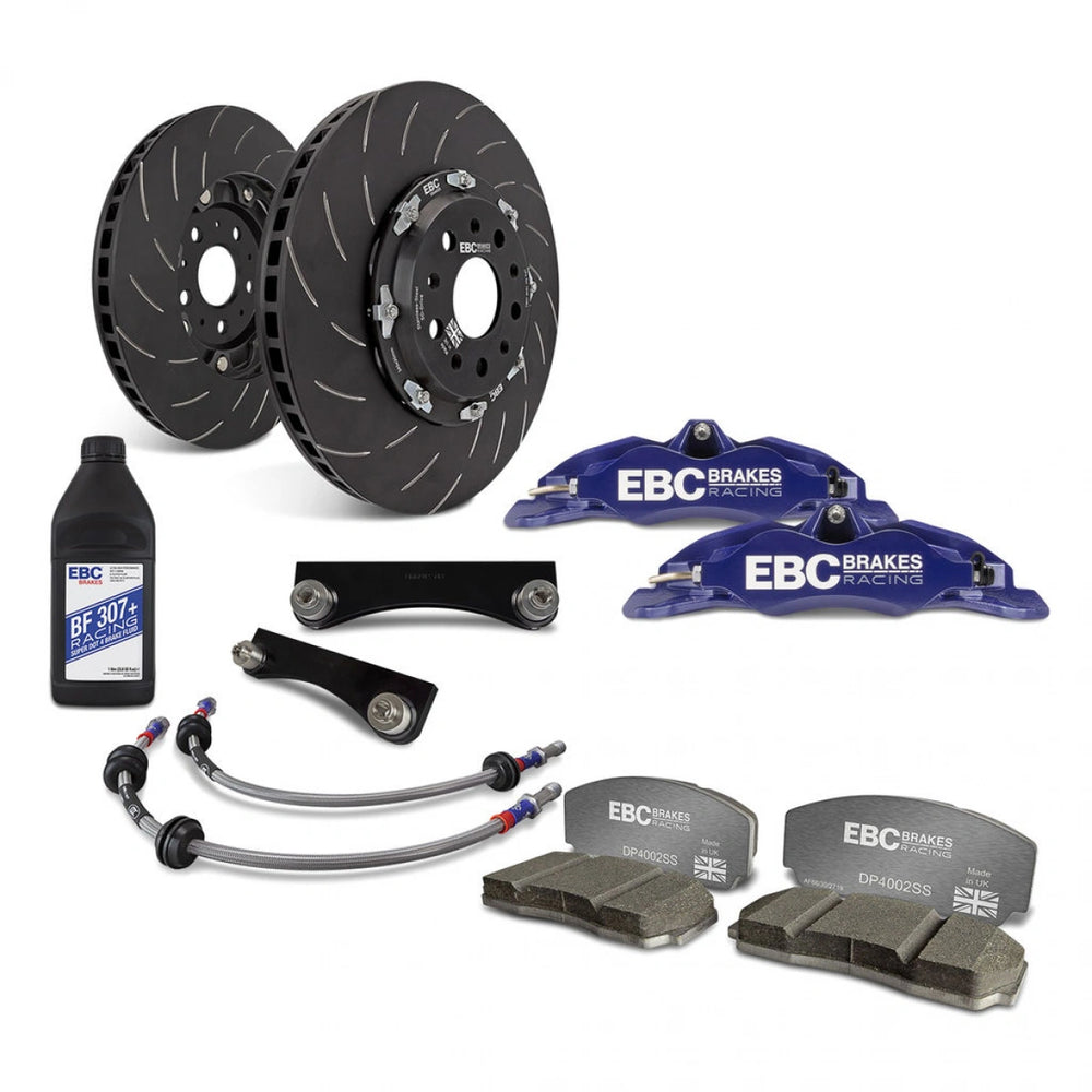 EBC Racing 99-04 Honda S2000 AP1 Blue Apollo-4 Calipers 330mm Rotors Front Big Brake Kit