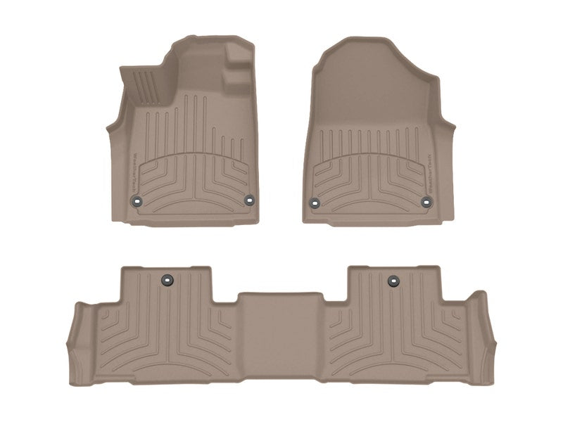 WeatherTech Tan Front Rear FloorLiner HP Fits -20-21 Tundra 454081-440939IM