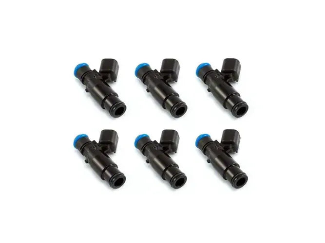 Injector Dynamics ID1300X Injectors - 48mm Length - 14mm Grey Top - 14mm Lower O-Ring - Set of 6
