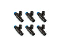 Injector Dynamics ID1300X Injectors - 48mm Length - 14mm Grey Top - 14mm Lower O-Ring - Set of 6