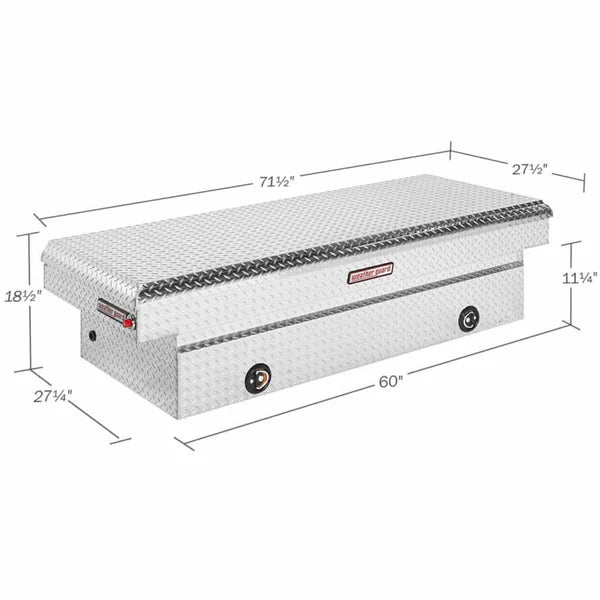 SADDLE BOX ALUM FULL EXTRA WIDE CLEAR 14.4 CU FT