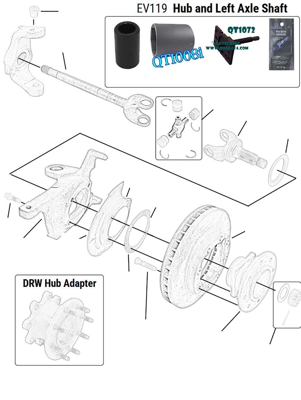 REAR AXLE SHAFT (DANA 60) RH