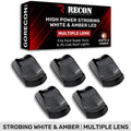 ~(1 lbs. 13X7X3)~ Ford 17-19 Superduty (5-Piece Set) Clear Lens with White and Amber Strobe LEDs and White or Amber Running Light LEDs - C