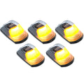 ~(1 lbs. 13X7X3)~ Ford 17-19 Superduty (5-Piece Set) Clear Lens with White and Amber Strobe LEDs and White or Amber Running Light LEDs - C