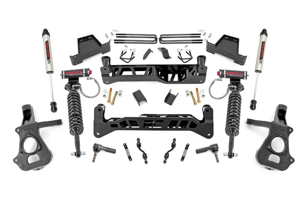 1x 187BOX1 2x 680001-2 1x 1237BOX5 1x 17430BOX2 1x 760739 7 Inch Lift Kit Cast Steel Vertex V2 Chevy GMC 1500 (14-18)