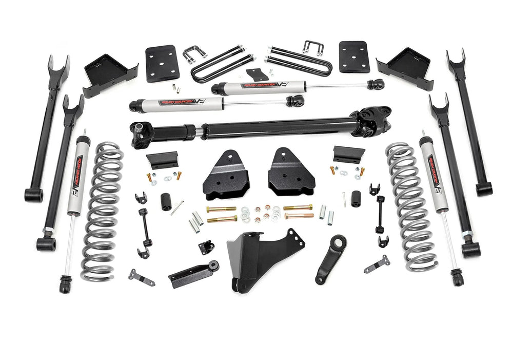 1x 760805 6 Inch Lift Kit Diesel 4 Link D S V2 Ford Super Duty (17-22)