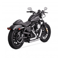 Vance & Hines 18-22 Harley Softail Wide Tire Shortshots Staggered Exhaust System - Black