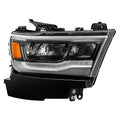 1922 RAM 1500 BLACK BEZEL FULL LED W/DRL HEADLIGHT OE RIGHT