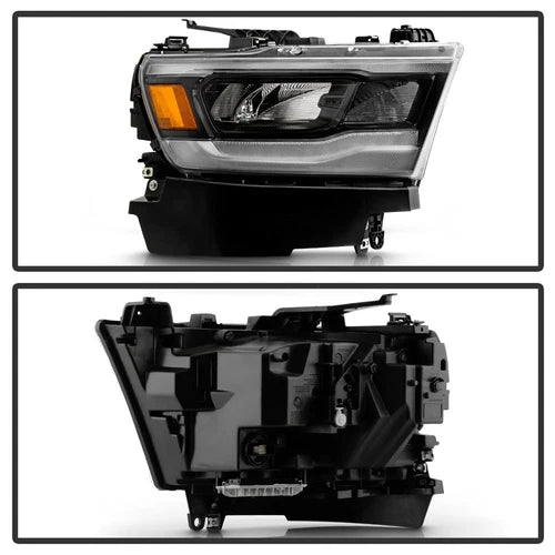 1922 RAM 1500 BLACK BEZEL FULL LED W/DRL HEADLIGHT OE RIGHT