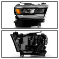1922 RAM 1500 BLACK BEZEL FULL LED W/DRL HEADLIGHT OE RIGHT