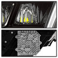 1922 RAM 1500 BLACK BEZEL FULL LED W/DRL HEADLIGHT OE RIGHT