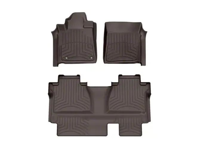WeatherTech Cocoa Front Rear FloorLiner HP Fits -20-21 Tundra 474081-470939IM