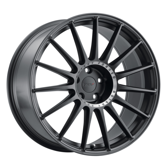 ~(28 lbs. 22X22X11)~ TSW PADDOCK 20x9.0 5/114.3 ET30 CB76.1 SEMI GLOSS BLACK W/MACHINED TINTED RING