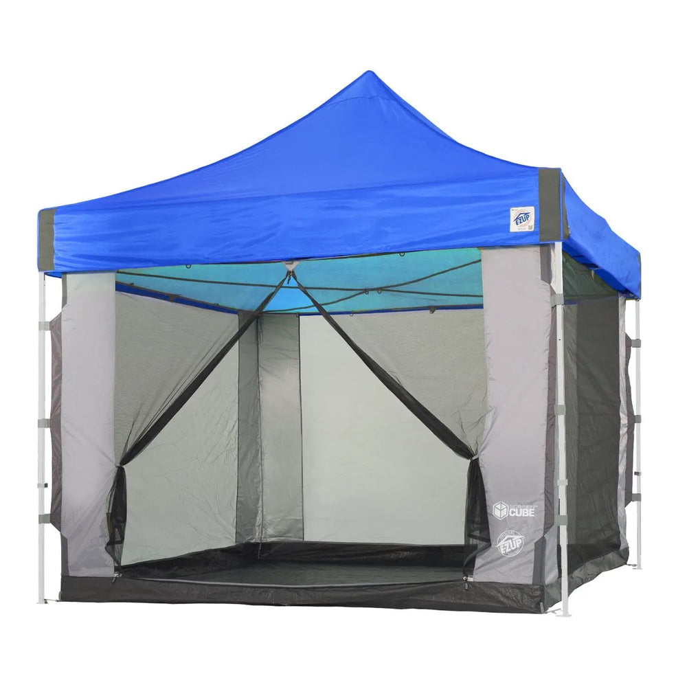 EZ UP CUBE MESH CANOPY SCREEN ROOM FITS 10FT X 10FT STRAIGHT LEG CANOPY