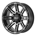 HE900 18X9 5X5.0 G-BLK MACH 00MM