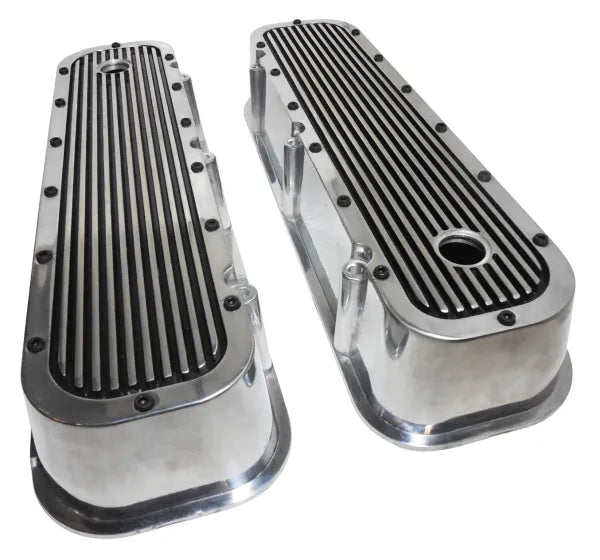 BB CHEVY FINNED VALVE COVER FIT 19