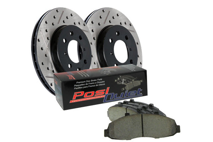 Street Axle Pack, Drilled & Slotted, 4 Wheel