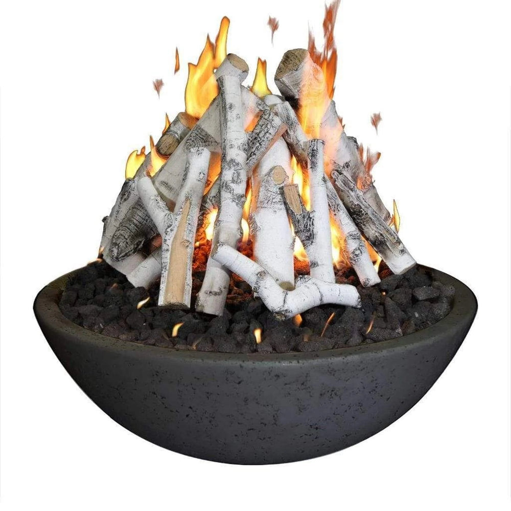 FIRE BOWL 39IN x 13IN (PROPANE) TEEPEE BURNER GRAY