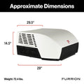 FURRION CHILL CUBE 18K ROOF AIR CONDITIONER (R32)DUCTED BLACK(BASE UNIT ONLY HARDWARE NOT INCL)