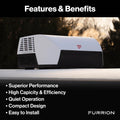 FURRION CHILL CUBE 18K ROOF AIR CONDITIONER (R32)DUCTED BLACK(BASE UNIT ONLY HARDWARE NOT INCL)