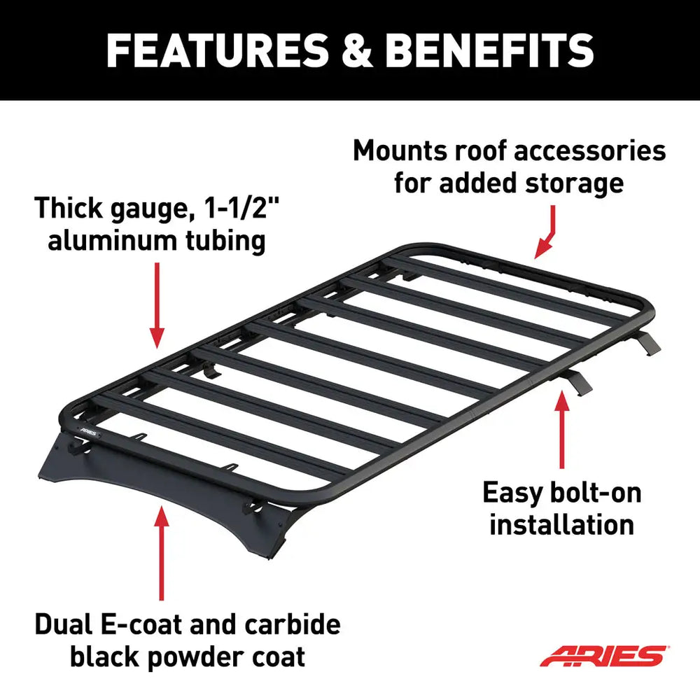 TEXTURED BLACK ALUMINUM PLATFORM RO