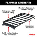 TEXTURED BLACK ALUMINUM PLATFORM RO