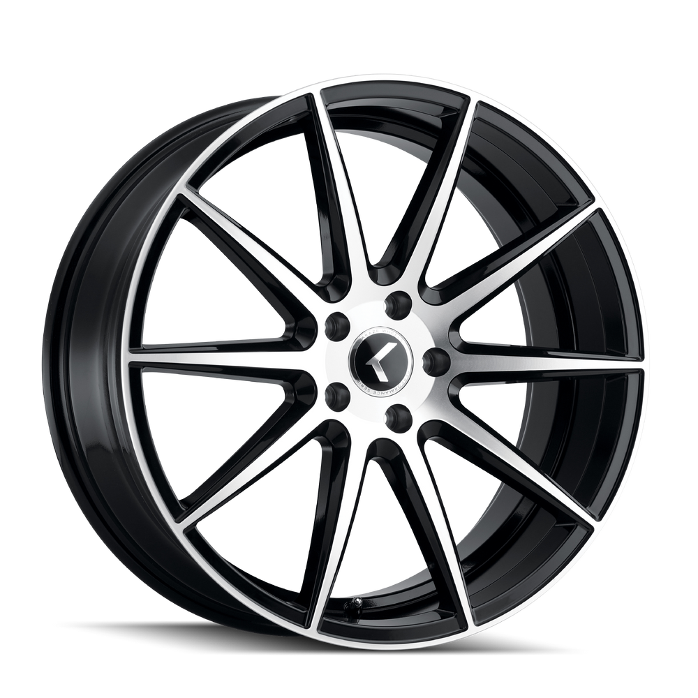 KRAZE COSMOS KR194 BLACK MACHINED FACE 18X8 5-114.3 40MM 72.62MM