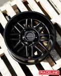Aluminum Wheels 18x9 Split 948B Satin Black 18 Offset 8 on 170 Bolt Pattern 125.2 Bore Raceline
