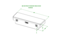 CROSSBODY TOOLBOX 14X20X60 DIAMOND PLATE GLOSS BLACK (EACH)