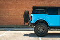 21C BRONCO STEALTH REAR NON WINCH BUMPER TIRE CARRIER TEXTURE BLACK