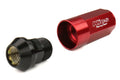 Project Kics Leggdura Racing Shell Type Lug Nut 53mm Closed-End Look 16 Pcs + 4 Locks 12X1.25 Red