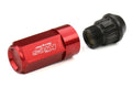 Project Kics Leggdura Racing Shell Type Lug Nut 53mm Closed-End Look 16 Pcs + 4 Locks 12X1.25 Red