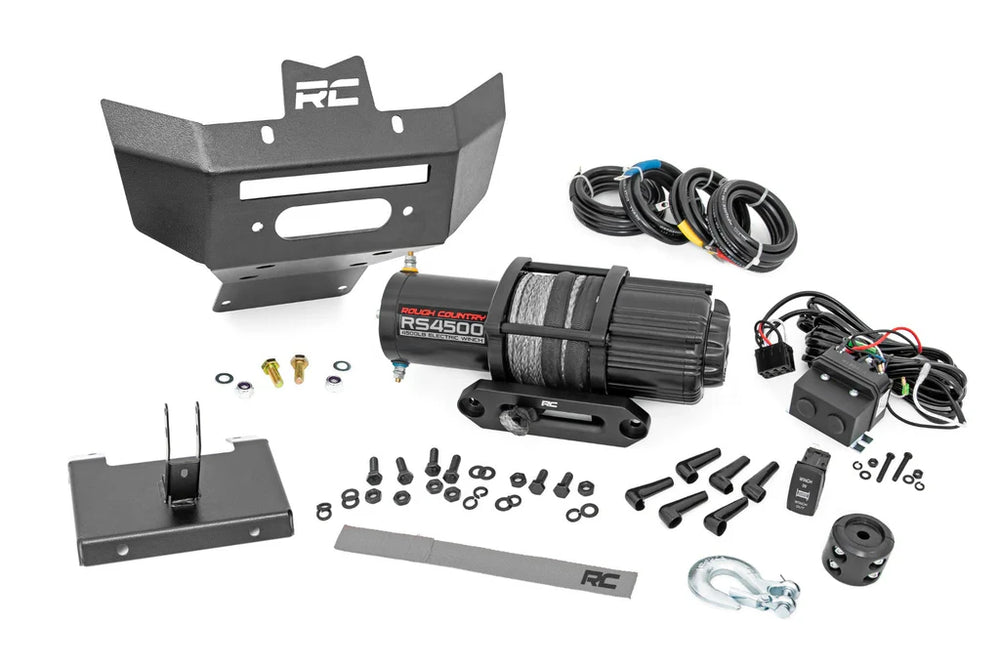 Rough Country Winch Bumper 4500-Lb Winch Synthetic Rope Can-Am Renegade 1000 Renegade 500 97070