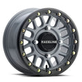 Aluminum Wheels 15x6 Podium Beadlock UTV A93SG Stealth Grey 40 Offset 4 on 137 Bolt Pattern Raceline