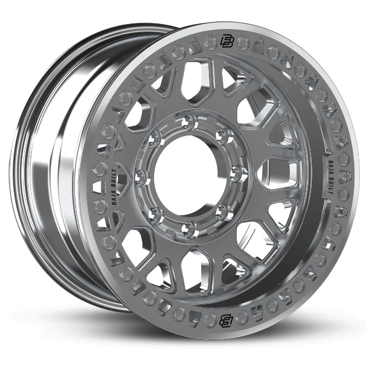 OUTLAW Cast Beadlock Wheel 6 LUG 17x9 6x5.5 (6x135) -12mm Offset 4.5 Backspace