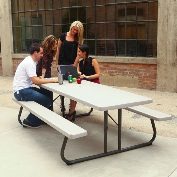 880123 LIFETIME 8FOOT CLASSIC FOLDING PICNIC TABLE