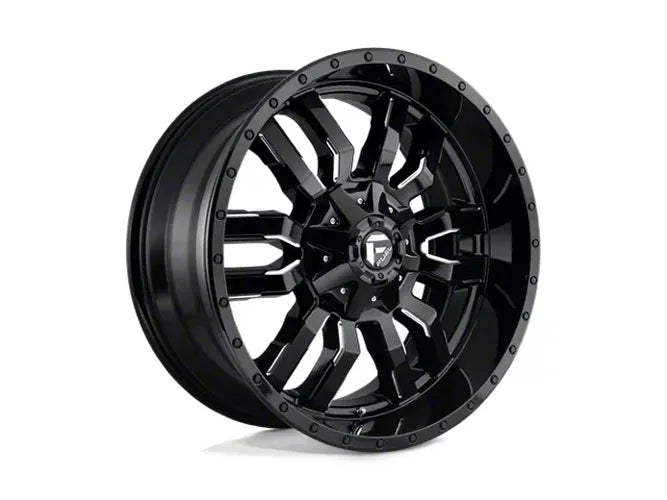 ~(53 lbs. 25X25X13)~ SLEDGE 22x10 8x170.00 GLOSS BLACK MILLED (10 mm)