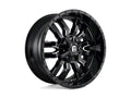 ~(53 lbs. 25X25X13)~ SLEDGE 22x10 8x170.00 GLOSS BLACK MILLED (10 mm)