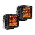 LED Light Pods D-XL Amber PRO Pair Surface Mount Brackets and Hardware Vibration Dampeners Wire Harness & Switch Rigid Industries