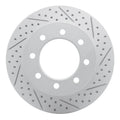 DFC 03-08 Dodge Ram 3500 Front Right Drilled & Slotted Geoperformance Rotor