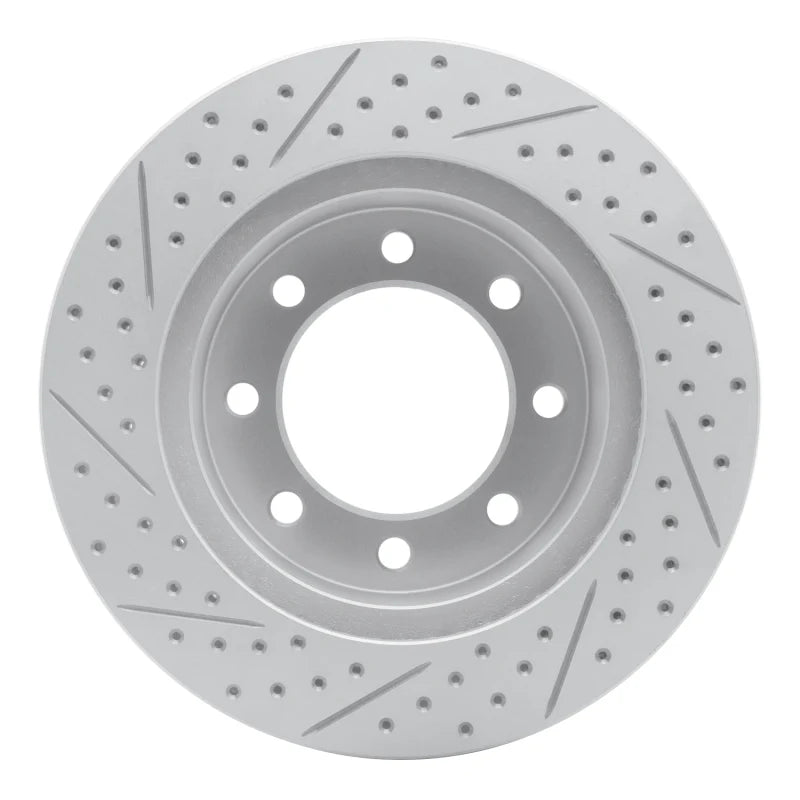 DFC 03-08 Dodge Ram 3500 Front Right Drilled & Slotted Geoperformance Rotor