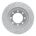 DFC 03-08 Dodge Ram 3500 Front Right Drilled & Slotted Geoperformance Rotor