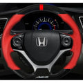 Buddy Club Sport Steering Wheel RED Carbon Style Civic 12-15