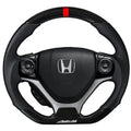 Buddy Club Sport Steering Wheel RED Carbon Style Civic 12-15