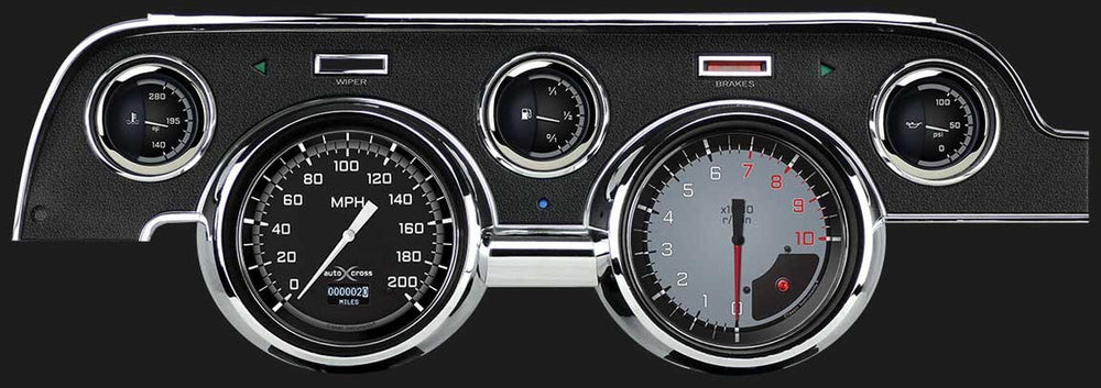 AUTO CROSS 1967-68 MUSTANG 5 GAUGE GREY