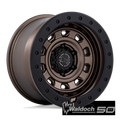 BR023 17X9 5X5.0 B-BRNZ M-BLK -12MM
