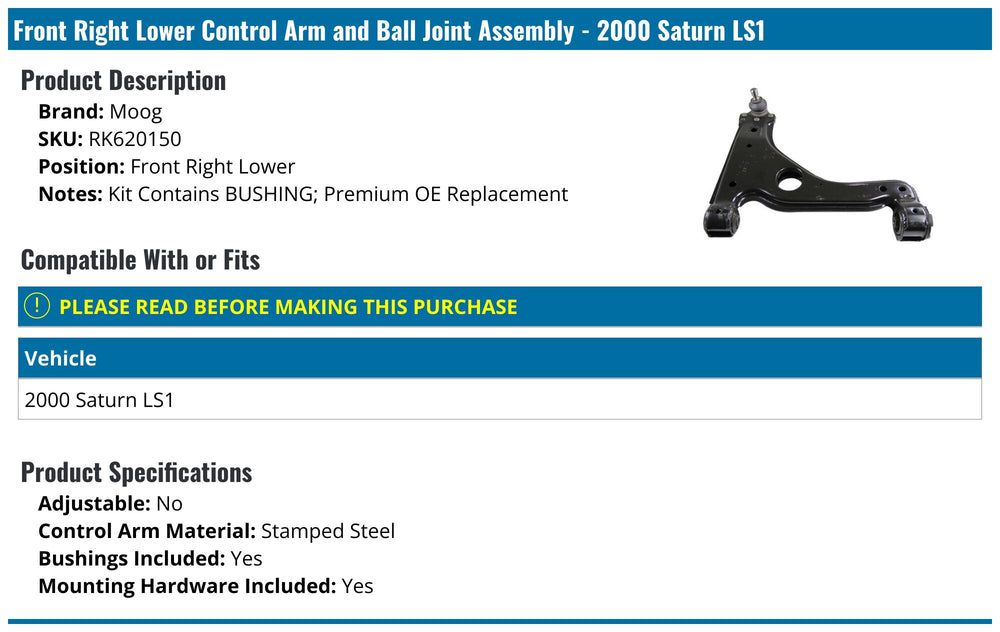 CONTROL ARM W/ BALL